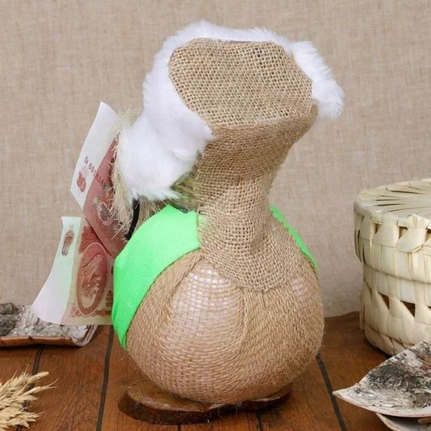 Оберег «Домовой Иван», сберкнижка, червонец, 23 см, микс 3643317