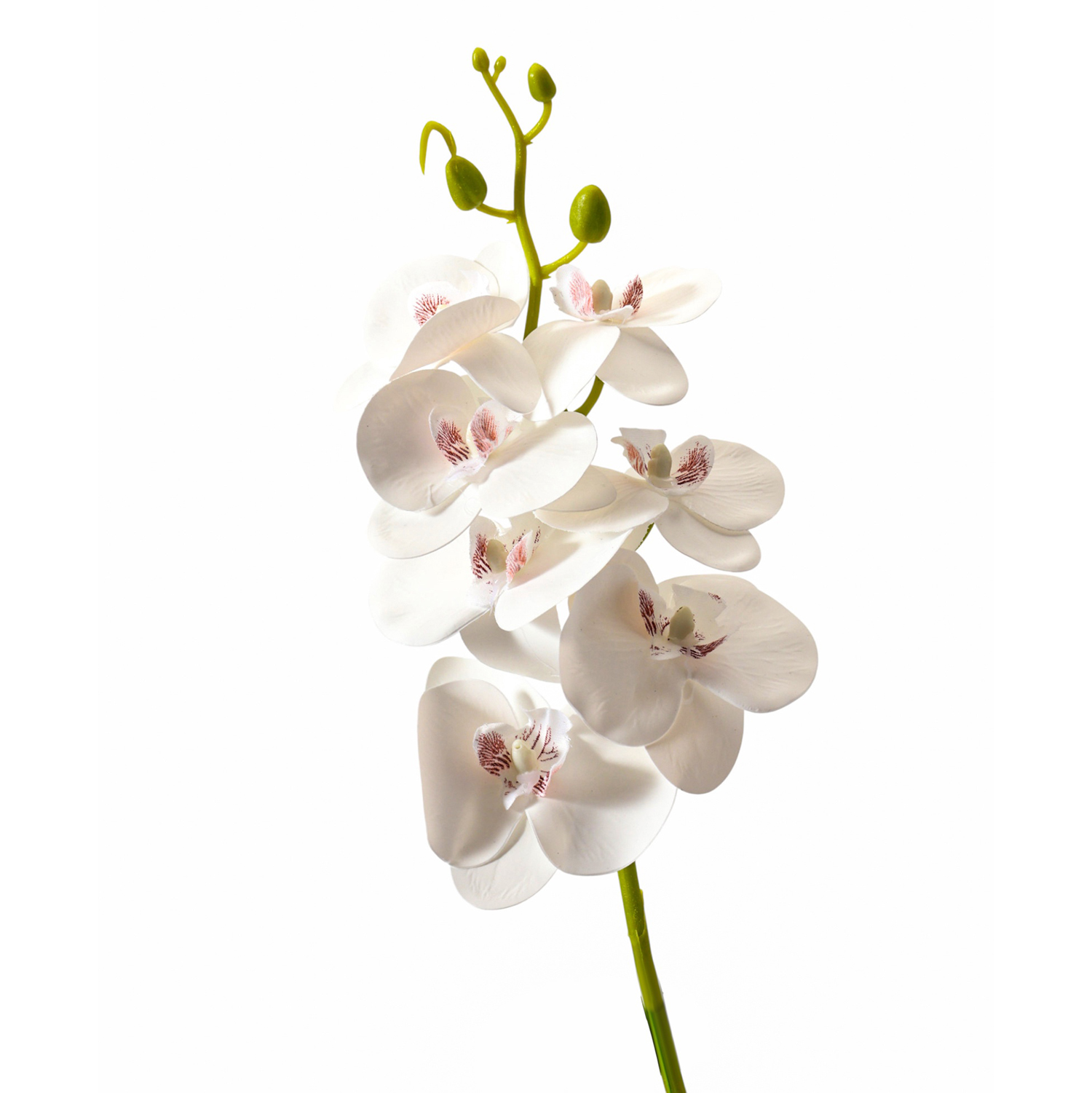Цветы искусственные "Орхидея экстра галант" 60 см d-8 см, белый 10084663