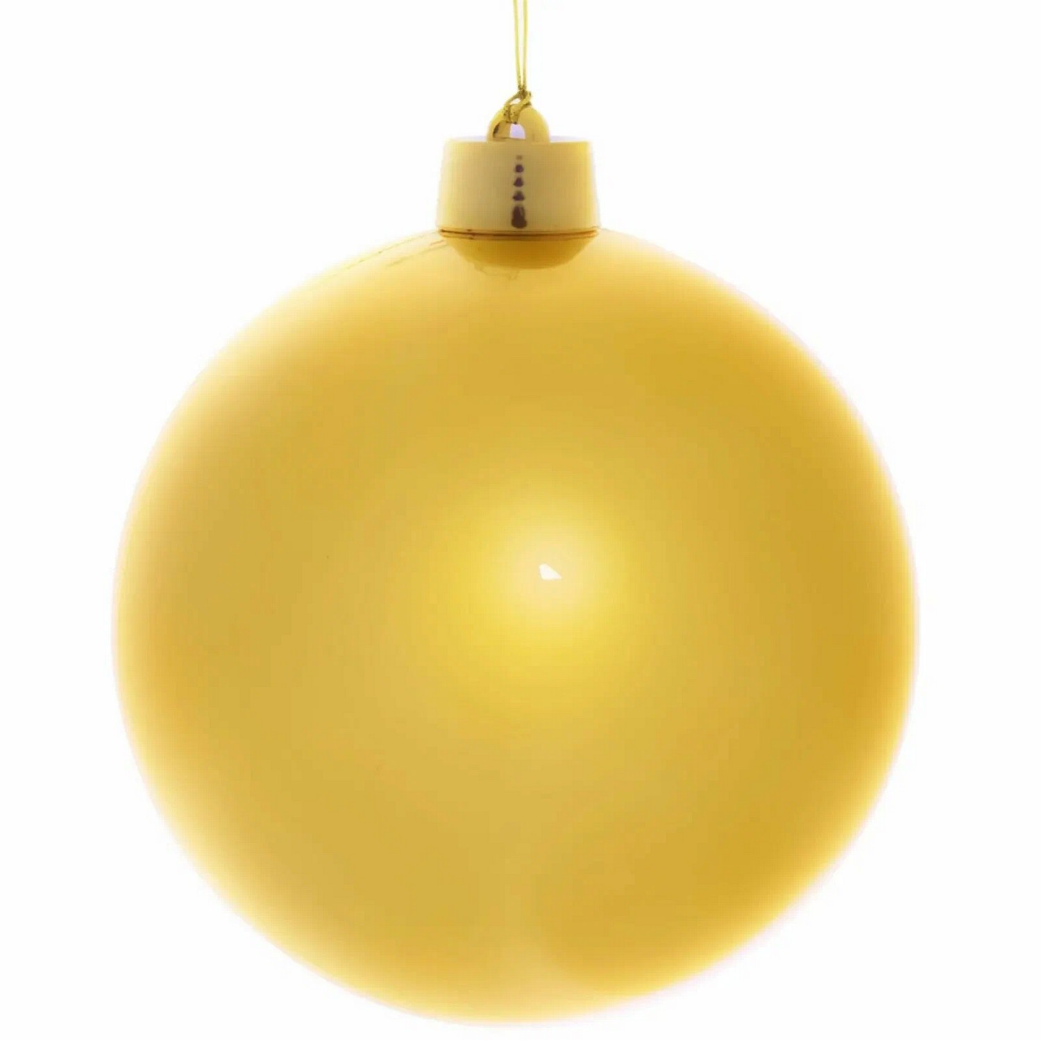 Новогодний шар "Глянец", диаметр 25 см, золото