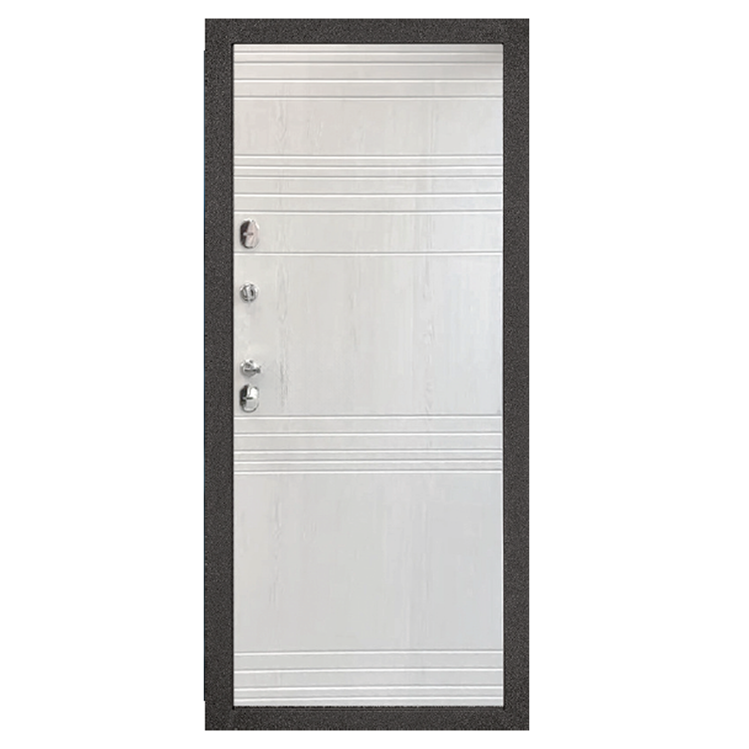 Дверь входная 2050860х110 мм Форпост Норд, левая, ясень белый