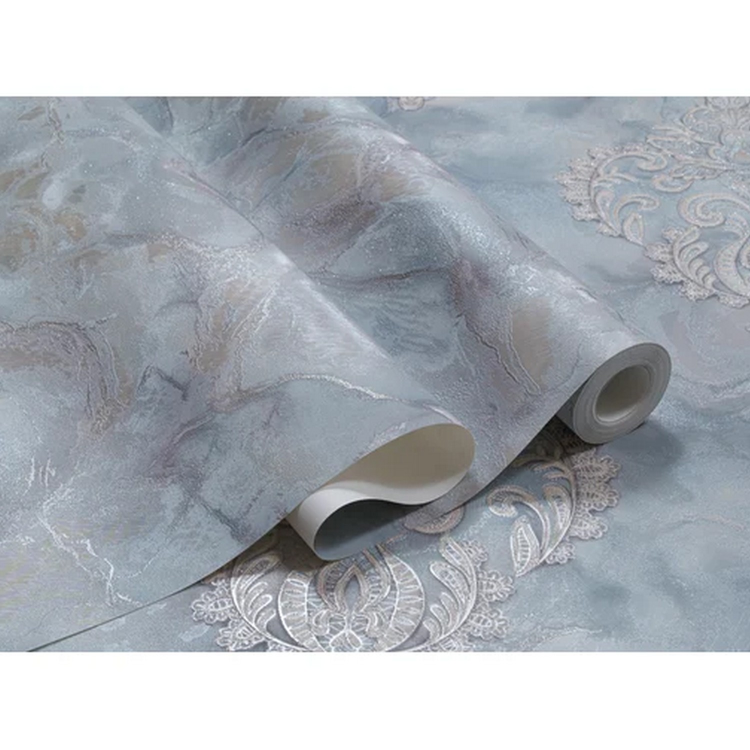 Обои флиз. Артекс Кружево-уни (голубой) 11145-04 10х1.06м  *1/6 Обои флиз. Артекс Кружево-уни (голубой) 11145-04 10х1.06м  *1/6