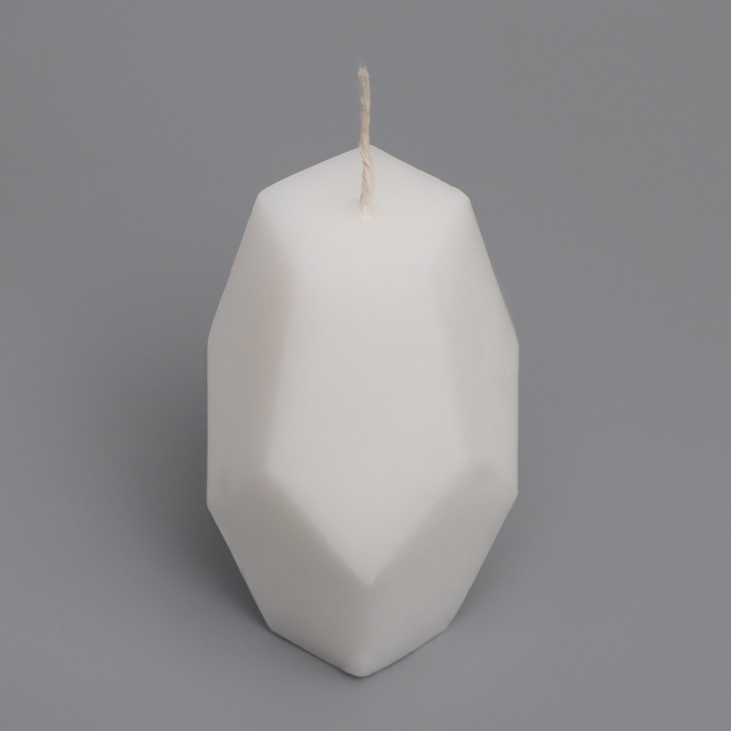 Свеча фигурная "Многогранник", 5х9 см, белый, 5 ч 9518175