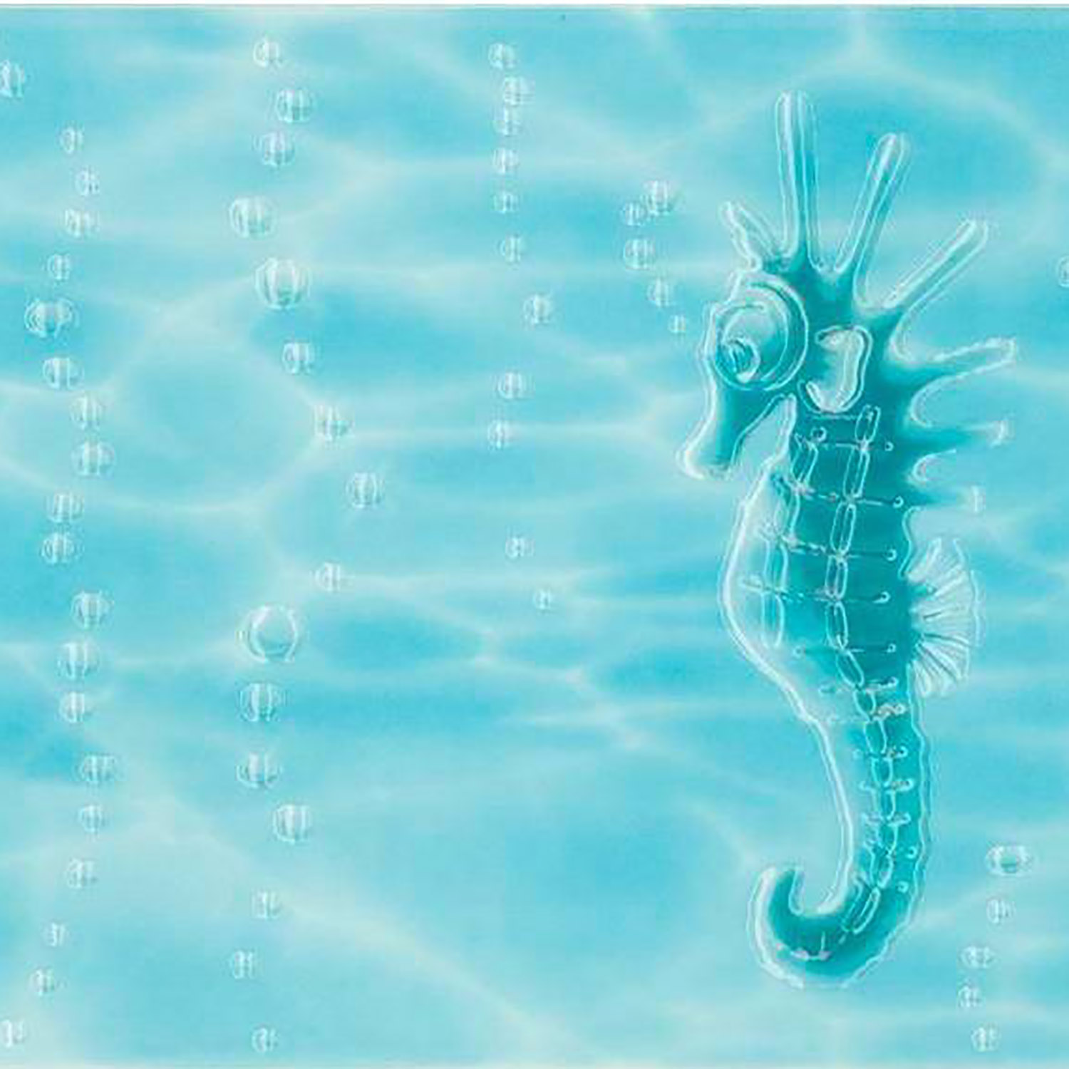 Декор Лазурь Beryoza Ceramica Морской конек бирюзовый 250*350мм Декор Лазурь Beryoza Ceramica Морской конек бирюзовый 250*350мм