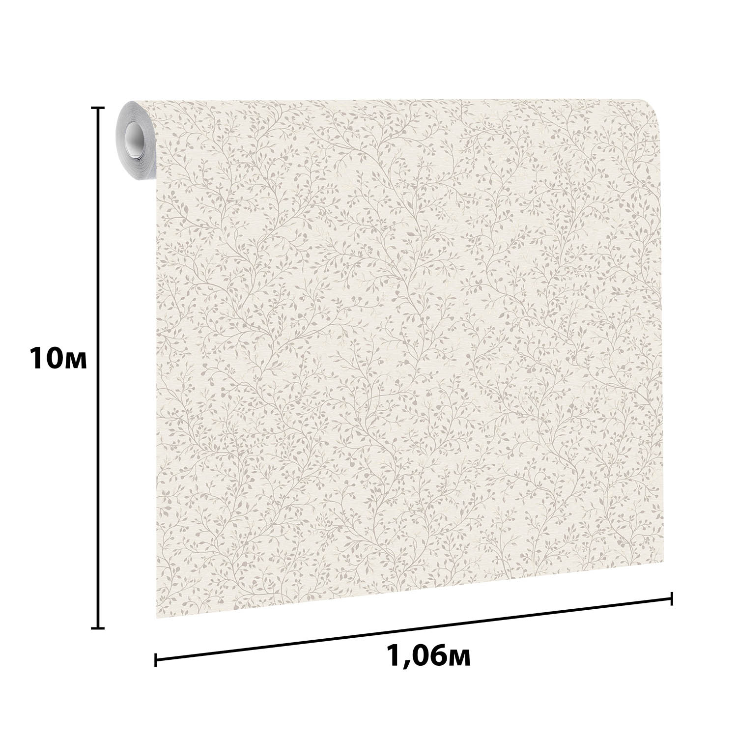 Обои флиз Elysium Коттон (бел./сер.) Е26410 1,06*10м *1/4