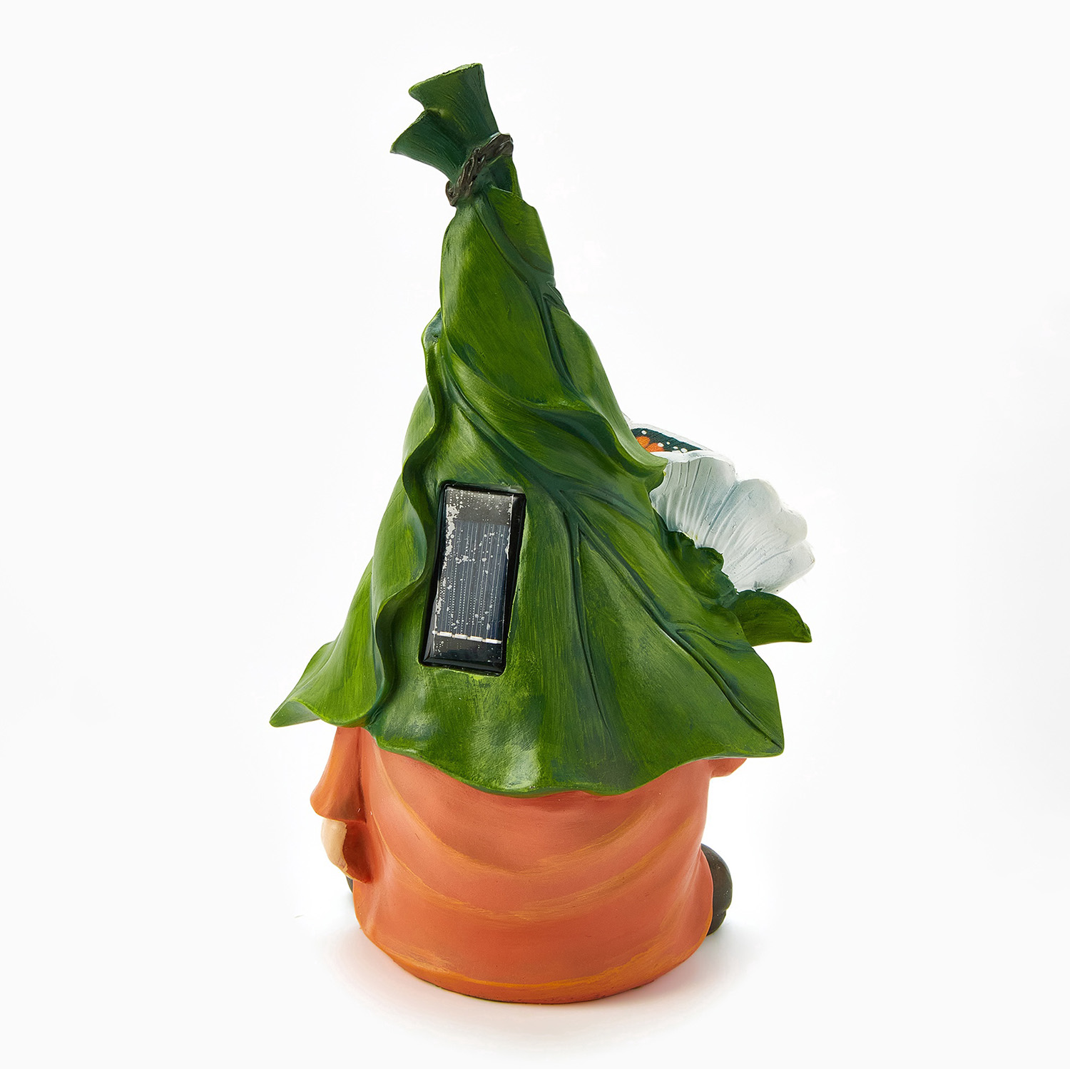 Садовая фигура с подсветкой "Гном с цветочком" 20х17х31.5см  10824129