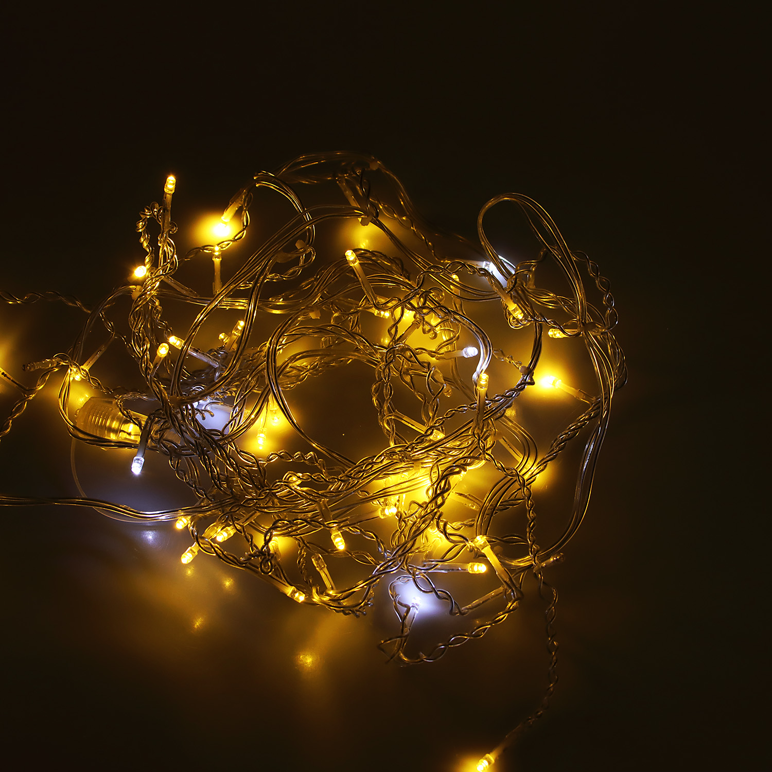 Гирлянда «Бахрома» Vegas, 3х0.6 м, фиксинг, теплый белый, 72 LED, IP44