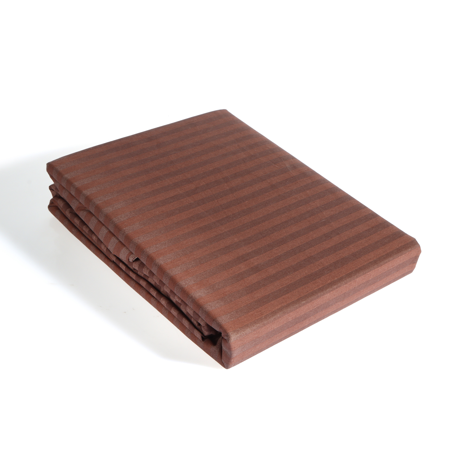 Постельное белье 1,5сп бязь Павлайн Страйп Коттон коричневый *1