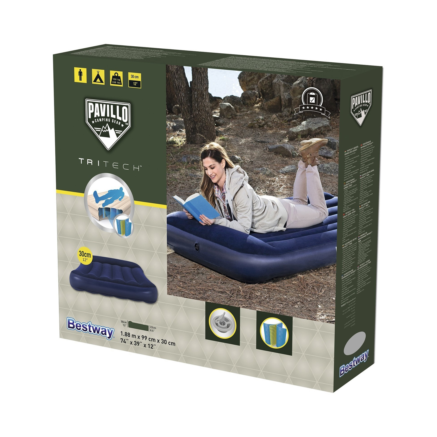 Кровать надувная Twin 188 x 99 x 30 см 67680 4730521