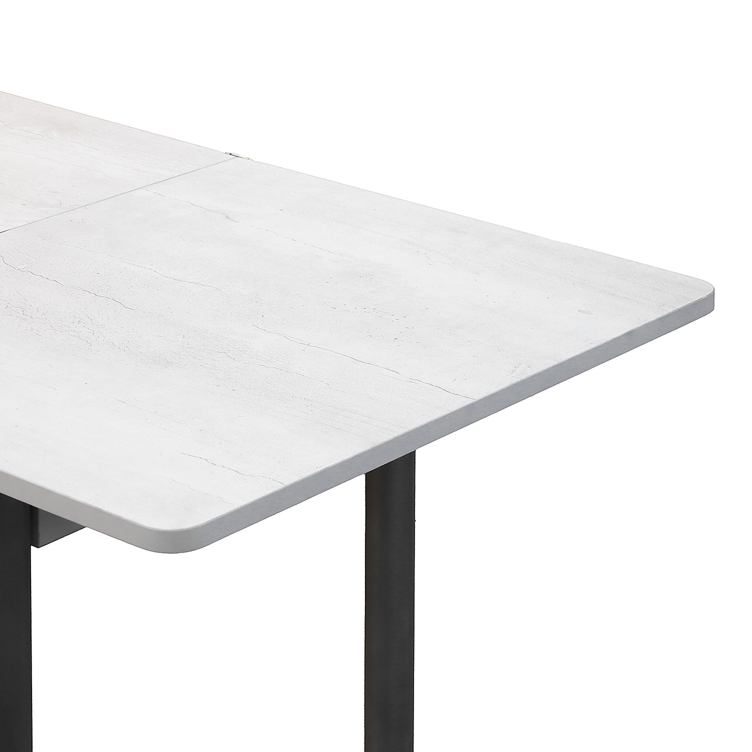 яяяСтол расклад.ломберный МИНИ ЛДСП Бетон пайн светлый + 4 опоры металл. 40мм Металлик!*1