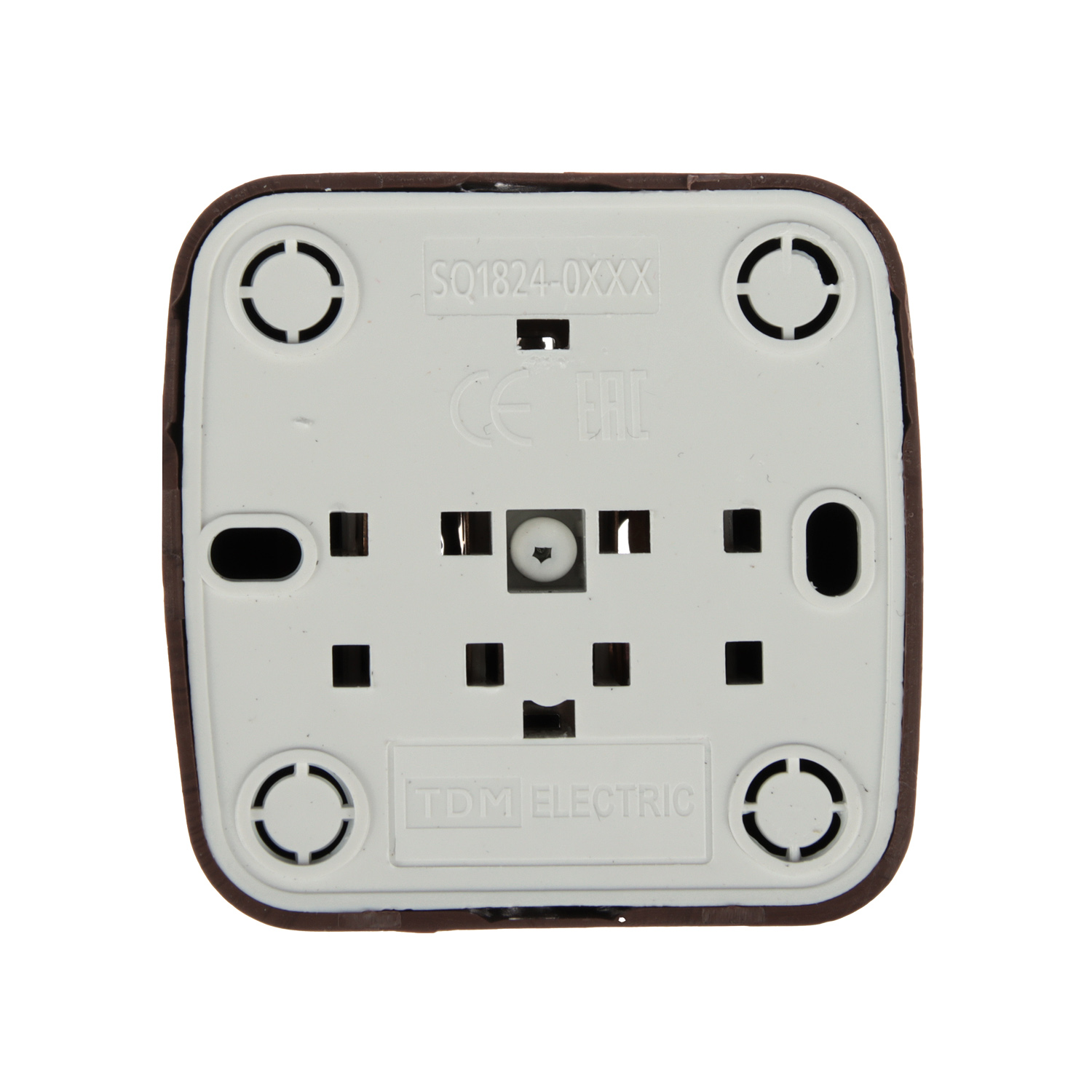 Розетка Дача ОП 1-мест. венге бз 10А Народная SQ1824-0027