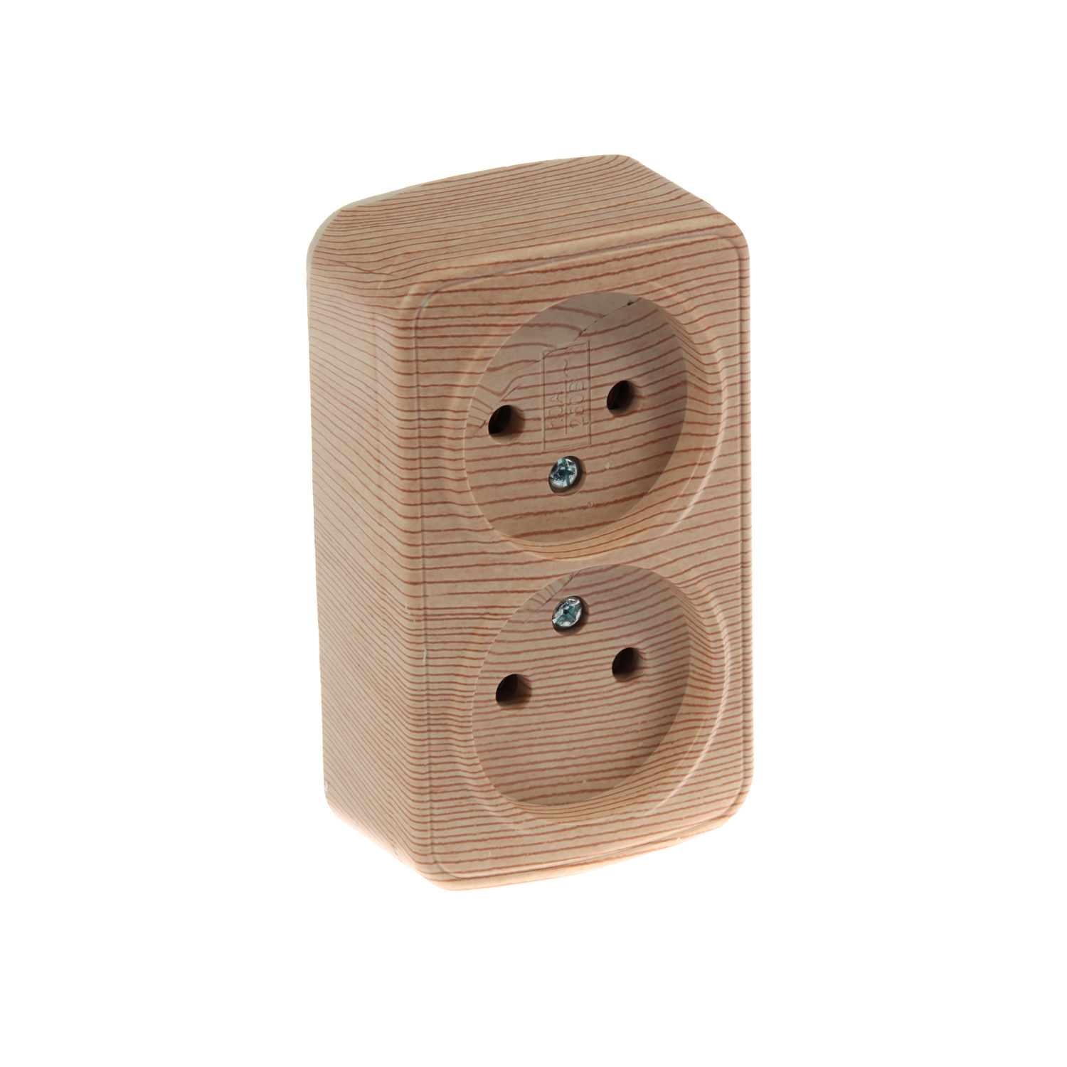 Розетка Дача ОП 2-мест. сосна бз А10 Народная SQ1824-0039 Розетка Дача ОП 2-мест. сосна бз А10 Народная SQ1824-0039