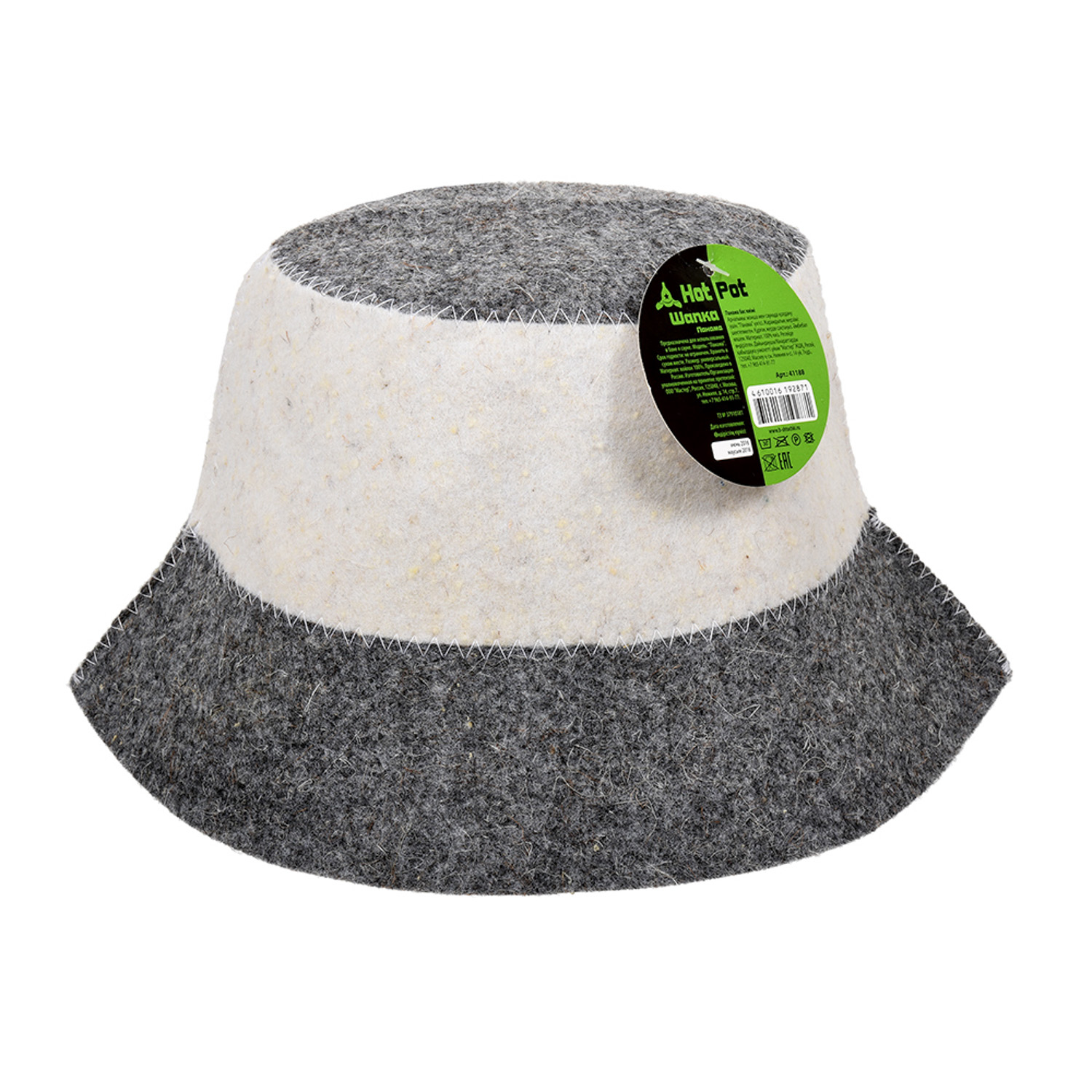 Шапка "Панама" "Hot Pot", войлок 100% /20