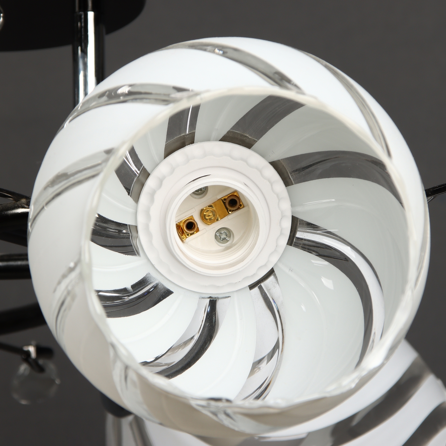 Люстра Verner Lighting А2312/3, 40 Вт, Е27, 3 лампы, черный/хром