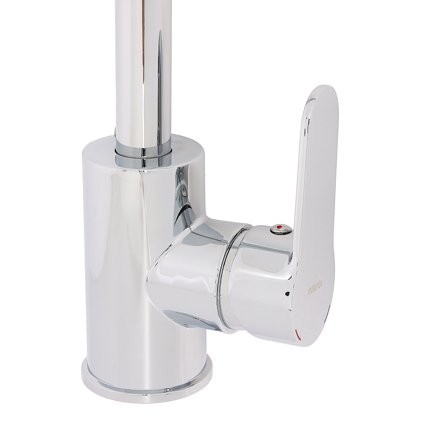 Смеситель для кухни Milardo Poli хром глянцевый, высокий излив POLSBL0M05 *1/16