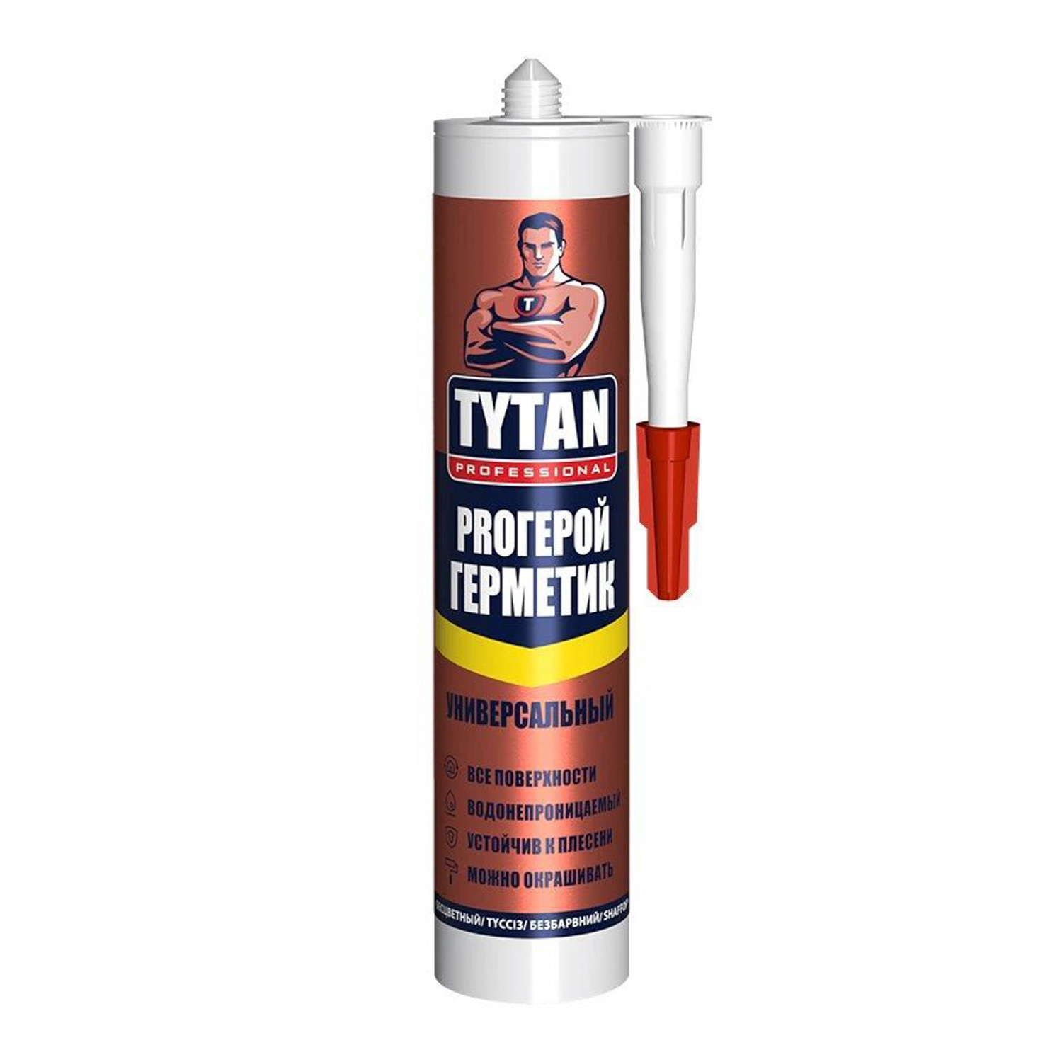 Герметик силиконовый универсальный белый 280мл "TYTAN" PROГЕРОЙ 13949 *1/12 Герметик силиконовый универсальный белый 280мл "TYTAN" PROГЕРОЙ 13949 *1/12