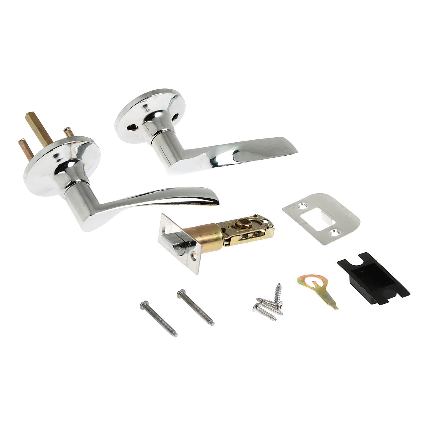 Ручка с защелкой фалевая Avers 8023-05, без запирания, цвет хром Ручка с защелкой фалевая Avers 8023-05, без запирания, цвет хром