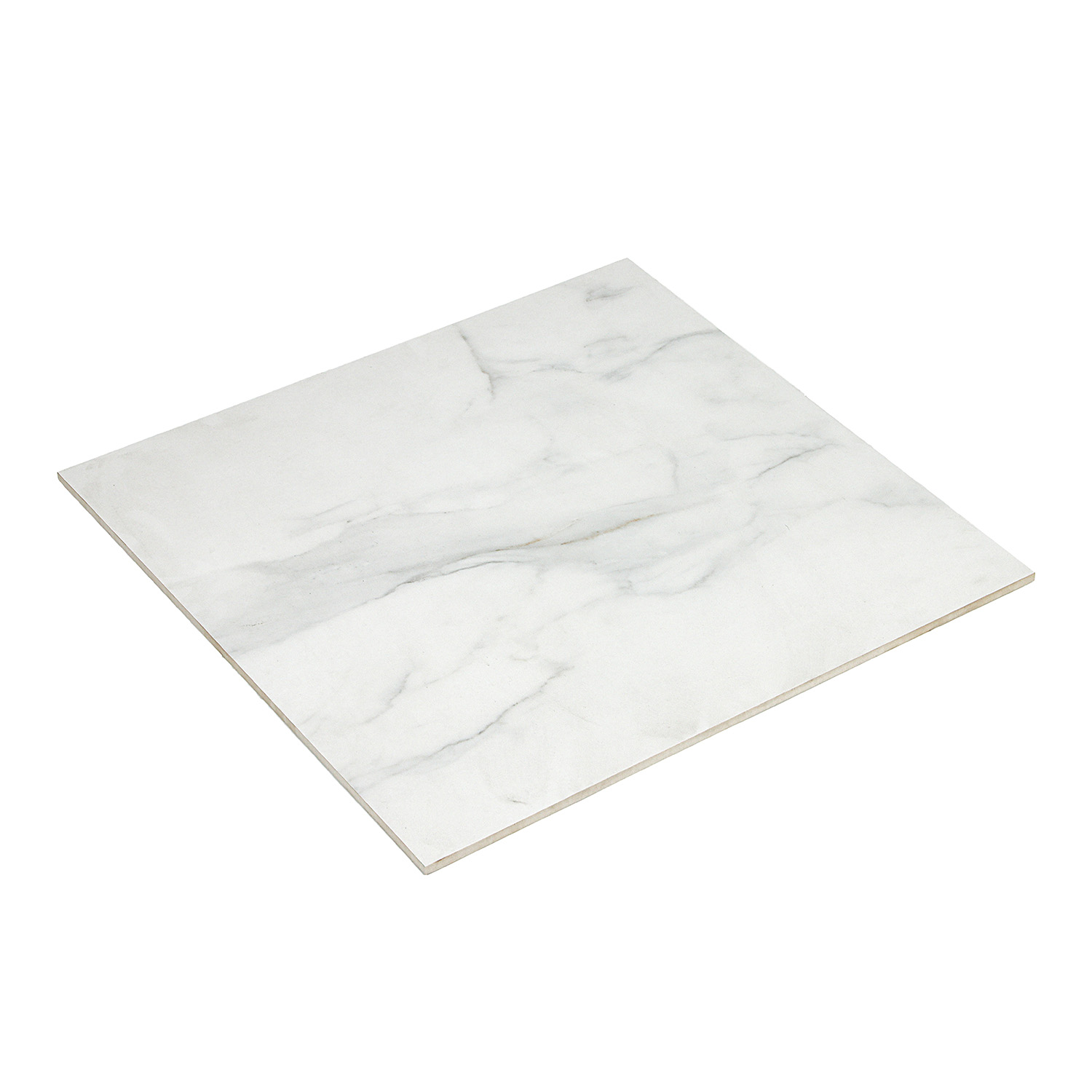 Керамогранит 1.44 м² Zerde Tile Stefano White, 600х600х10 мм, матовый, белый