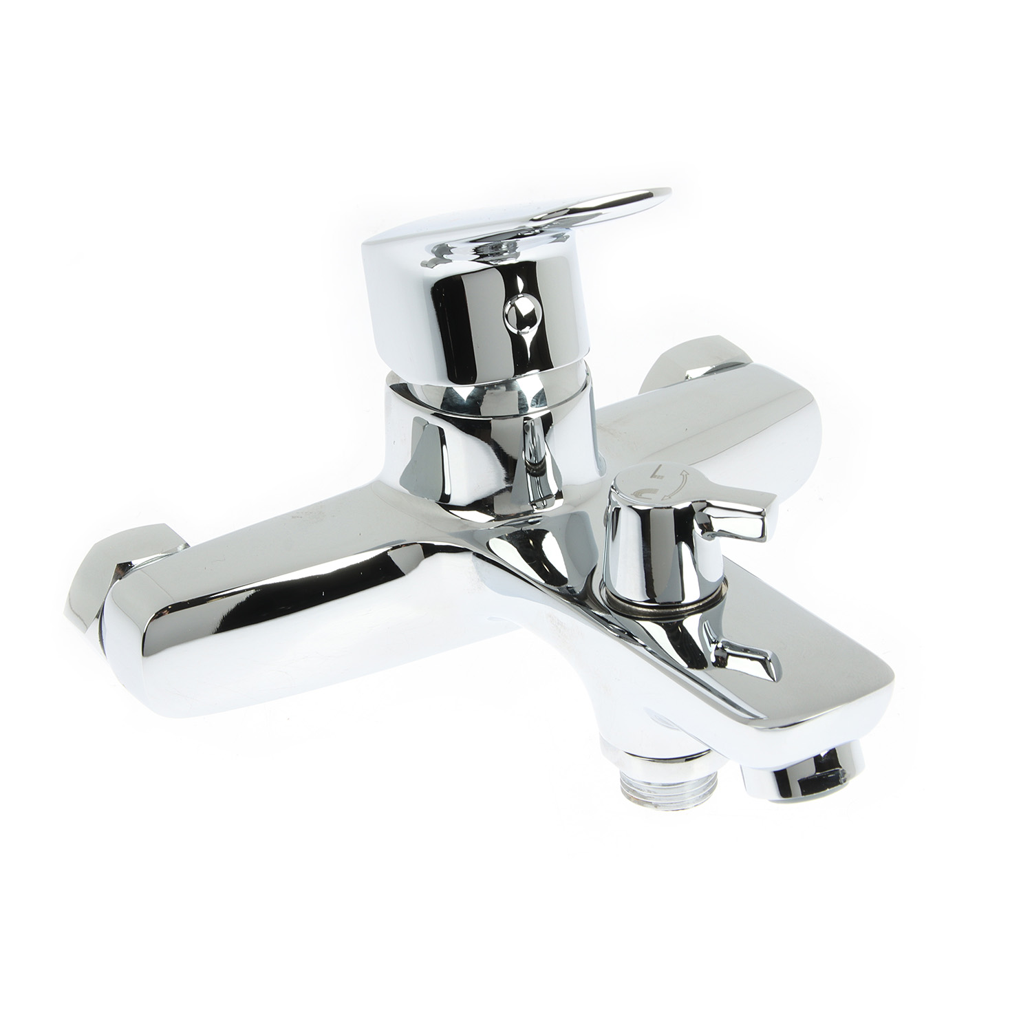 Смеситель для ванны IDDIS Vibe, короткий излив, однорычажный