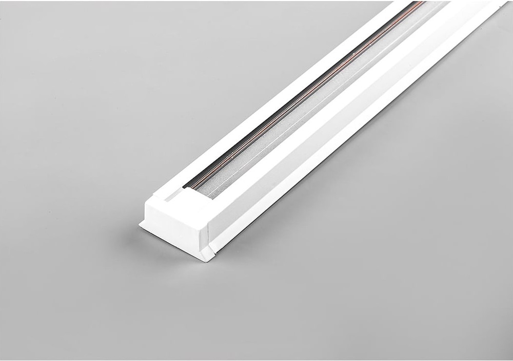 Шинопровод однофазный FERON 1метр белый 220В (в наборе токовод заглушка крепление)  *1/20 Шинопровод однофазный FERON 1метр белый 220В (в наборе токовод заглушка крепление)  *1/20