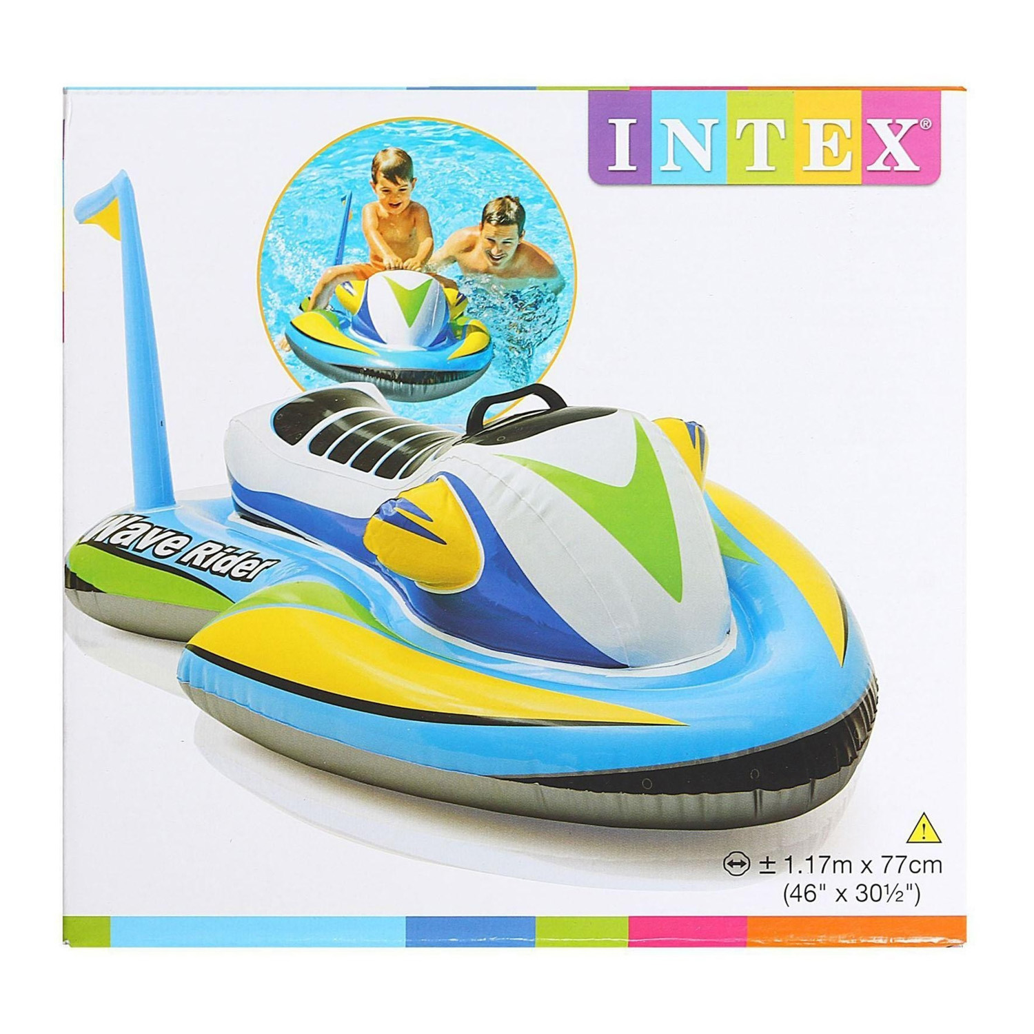 Плот для плавания"Скутер" с ручками 117х77 см, от 3 лет, цвета микс 57520NP 134447