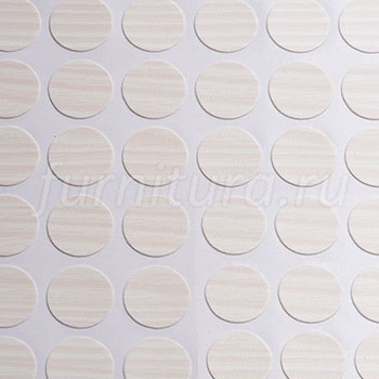 Заглушка самокл. d-17мм Белый (1655), эксцентрик, (70шт/лист) *1/100