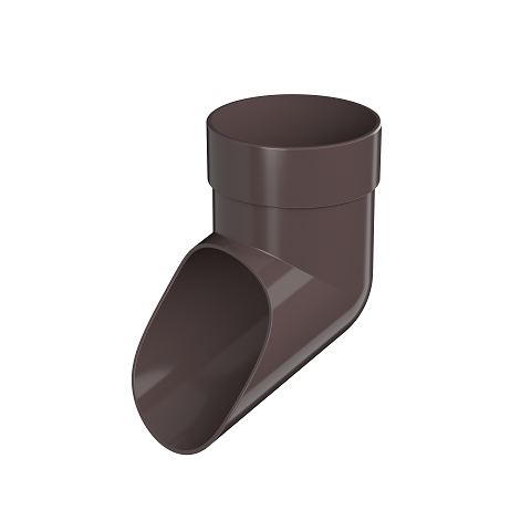 Слив трубы 80 мм ТехноНиколь, темно-коричневый