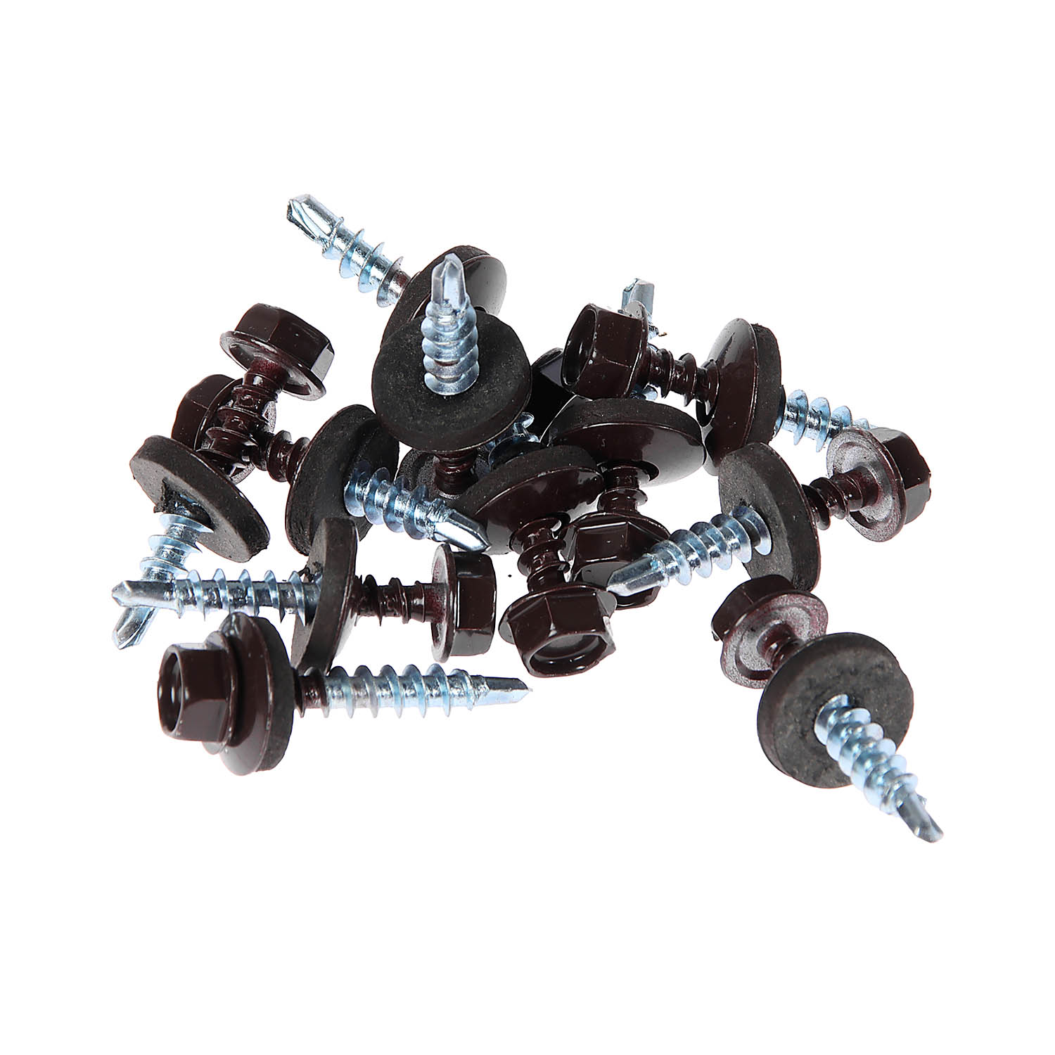 Саморезы кровельные BROZEX 4,8*29 RAL8017 (темно-коричневый) (10кг) промтара *10