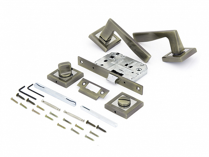 Комплект для двери БРОНЗА античная FZ SET 21L 170 ВК АВ Палладиум *1/5/10