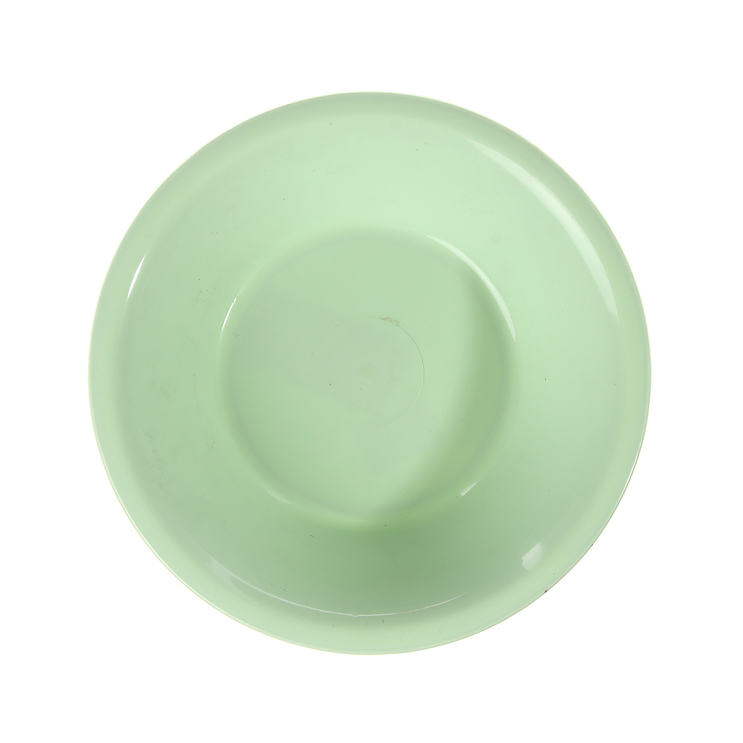 Тарелка пластм. глубокая д.185мм Салатный глянц. арт.wtc-802 ("Новороссийск")  *1/50