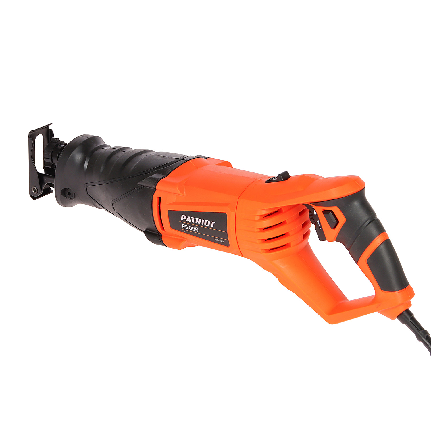 Пила сабельная  850Вт 2800ход/мин глуб.пропил. дер/мет 105/6мм ход28мм плав.пуск RS808 PATRIOT *1/4