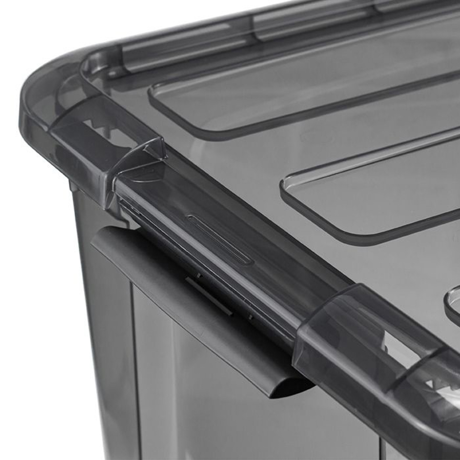 Контейнер д/хранения пластм. "Кип" 15,5л 375х285х230мм Прозрачный дымч. М2337 ("М-Пластика") *1/5