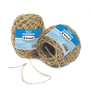 Шпагат льняной Komfi, 50 м, 1.4 мм² Шпагат льняной Komfi, 50 м, 1.4 мм²