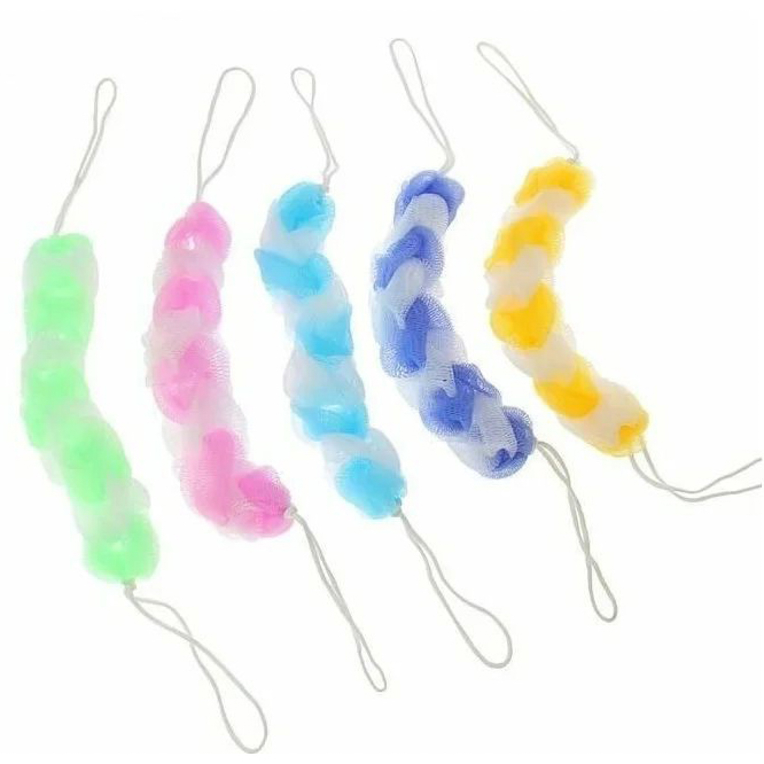 Мочалка для тела косичка 30 гр. цвет МИКС 142992