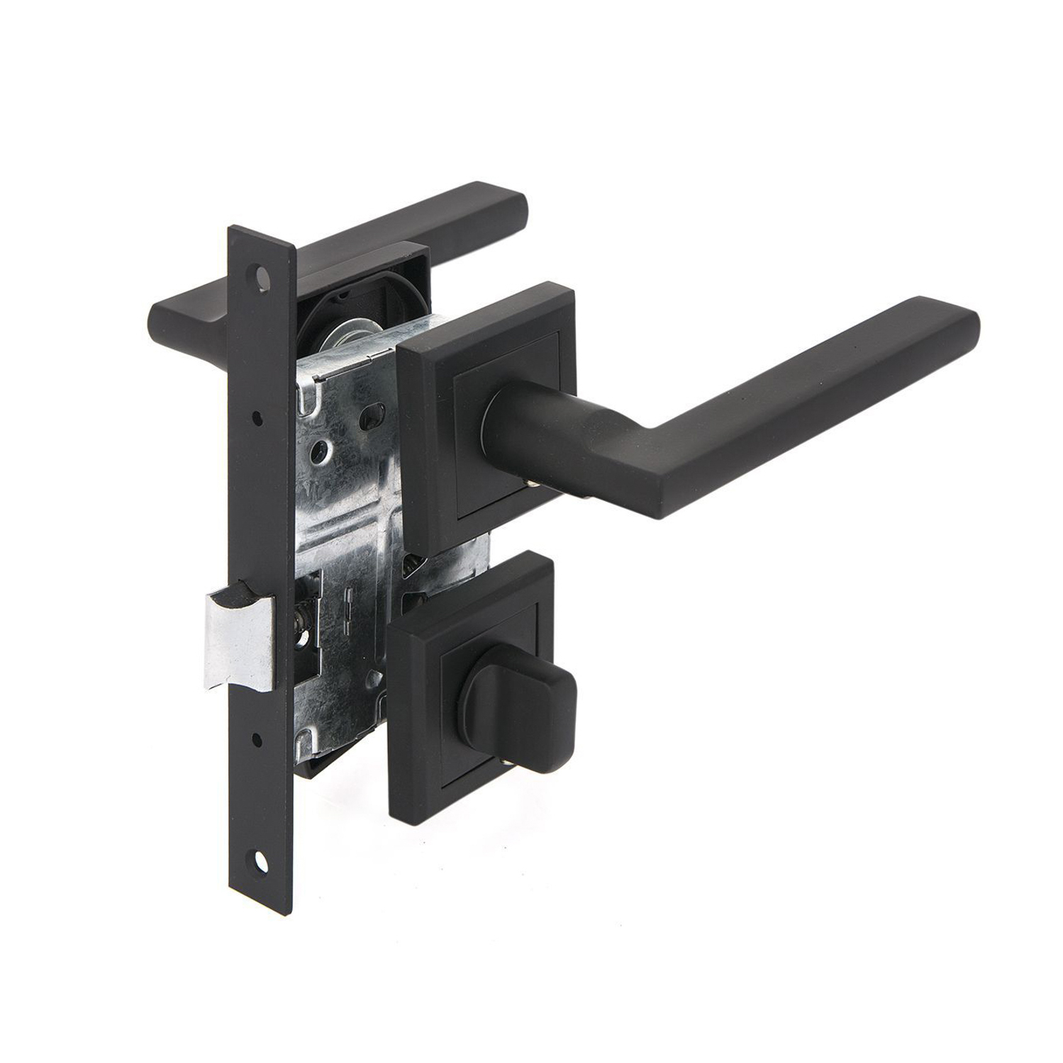 Комплект для двери Фабрика замков FZ SET 25L 170 BK BP, цвет черный