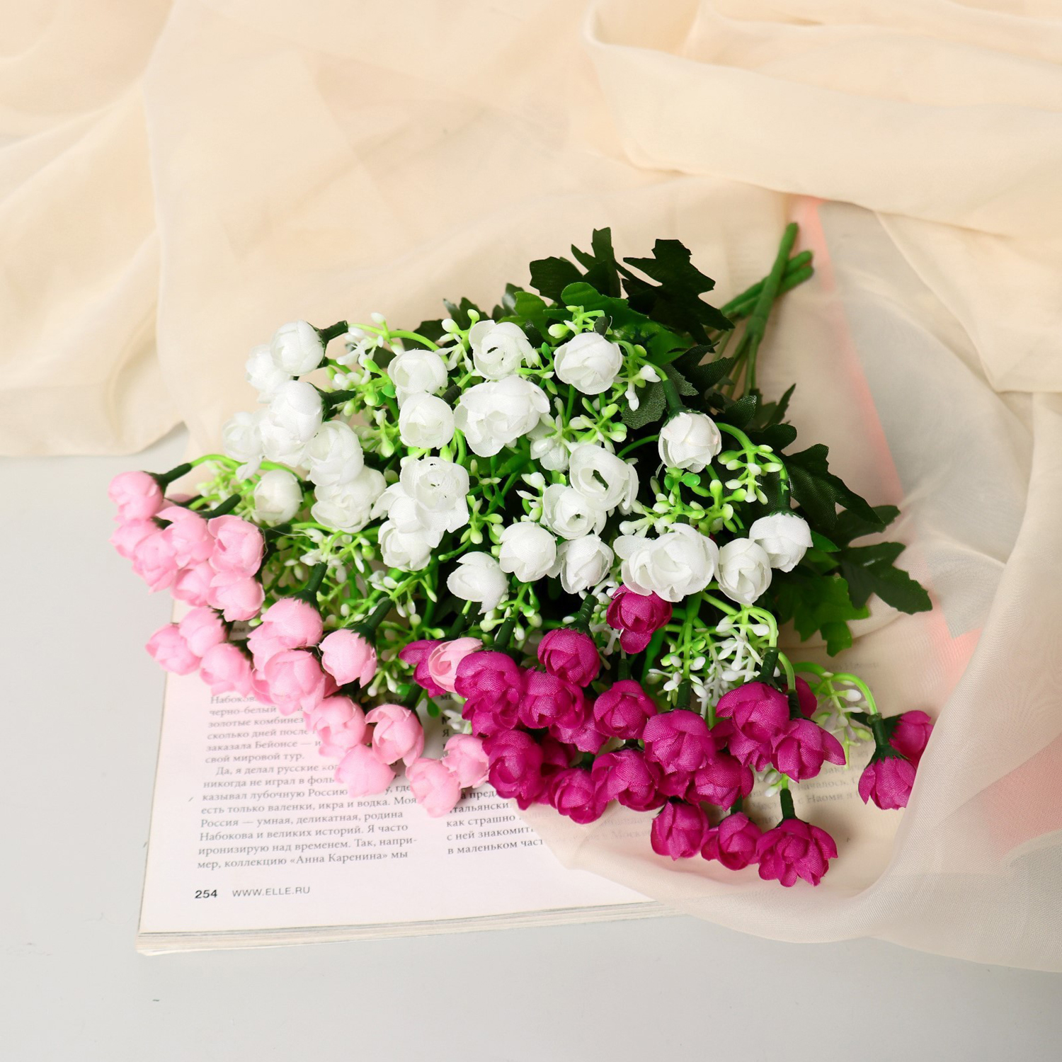 Букет "Роза Клер галант" 24 см, микс 9229341