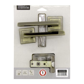 Комплект для двери БРОНЗА античная FZ SET 26L 100 AB Палладиум *1/10