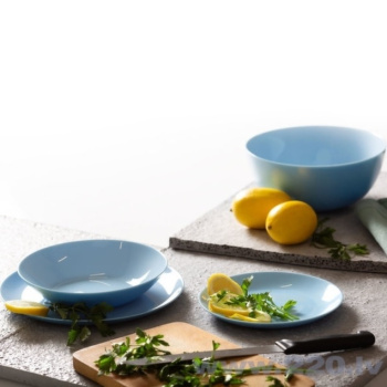 Тарелка стекло Luminarc "Lillie Light Blue" мелк. d25см Голубой Q6881 *12