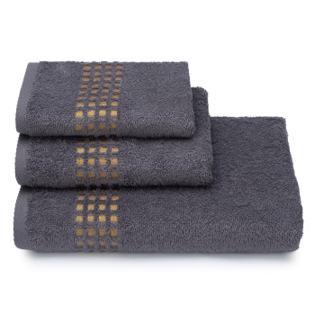 Полотенце махровое 70*130см Graph цв.18-5210 серый 390г/м2 ПЛ-3501-5241 *3/15