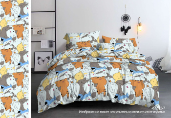 Постельное белье детское 1,5сп бамбук Орхидея 7732-7, наволочки 70*70см - 2шт *1