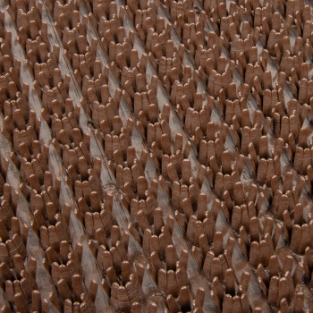 Коврик щетинистый 60*90 см на прот. осн. (темный-шоколад) "KOVROFF" Травка (арт.12137) *1/25 (МЭ74)