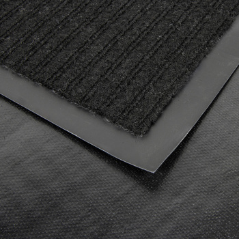 Коврик влаговпитывающий 90*120 см ребристый черный "KOVROFF" (арт.20401) *1/6 (ОП19)