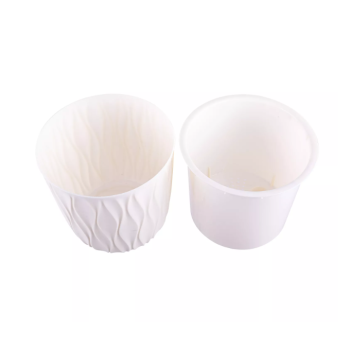 Кашпо пластм. "Desert" 2,3л d верха 157мм h152мм со вставкой Молочный 86407 *1/16