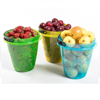 Ведро пластм. 8,0л д/пищевых продуктов, "лайт" Прозрачное ("Радиан" Ижевск) *1/10