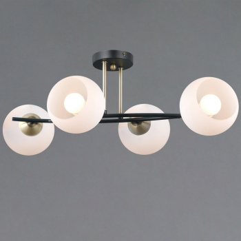 Светильник потолочный IL0798-4CSQ-25 BK AB TRENTO 4*40W E14 S=24м2  *1