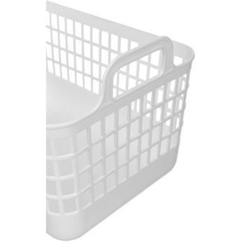 Корзина для хранения пластм. "Kobo" 320х224х210мм 12л с Крышкой Белый арт.435218316("Бытпласт")*1/16