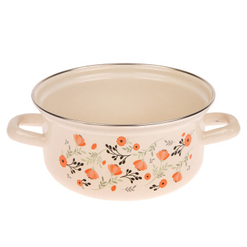 Набор кастрюль эмалированных: 1,5л+2,0л+3,0л рис. "Китайская роза" С-124АП2/4 "Лысьвенские ЭМАЛИ" *1