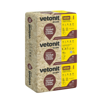 Утеплитель Vetonit Теплые стены стронг, 50 мм, 10 плит, 6 м²