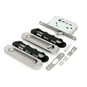 Ручка с замком для раздв. дверей  01BK SN 1/5/50