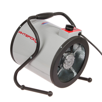 Пушка тепловая электрическая  3кВт 300м3/ч S-30м2 ТЭН 220В ТПЭ-3 ИНТЕРСКОЛ *1