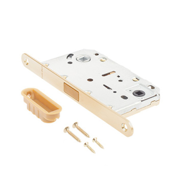 Защелка врезная п/ручку и фиксатор ЗОЛОТО сатинированное БЕСШУМНАЯ 5300-MC-WC-GMS Code Deco *1/40 Защелка врезная п/ручку и фиксатор ЗОЛОТО сатинированное БЕСШУМНАЯ 5300-MC-WC-GMS Code Deco *1/40